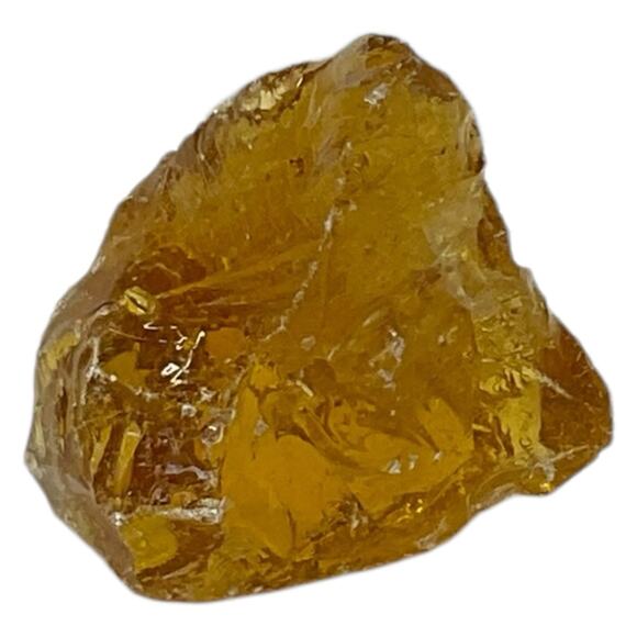 Amber Translucent Art Glass Cullet Slag Glass #5M13 - Picture 1 of 7